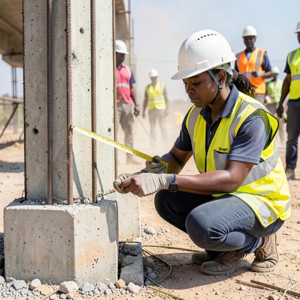 Civil engineering team reviewing an infrastructure model